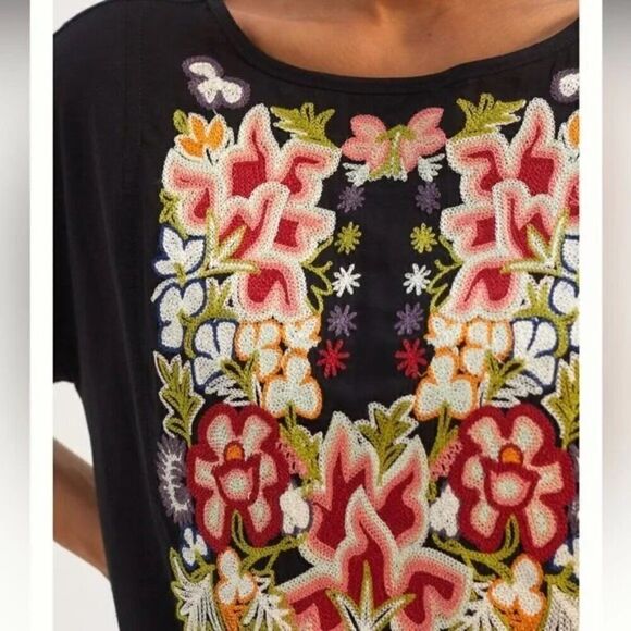 Anthropologie x Tiny NWT Embroidered Short Sleeve Top S ($120) - Picture 3 of 8